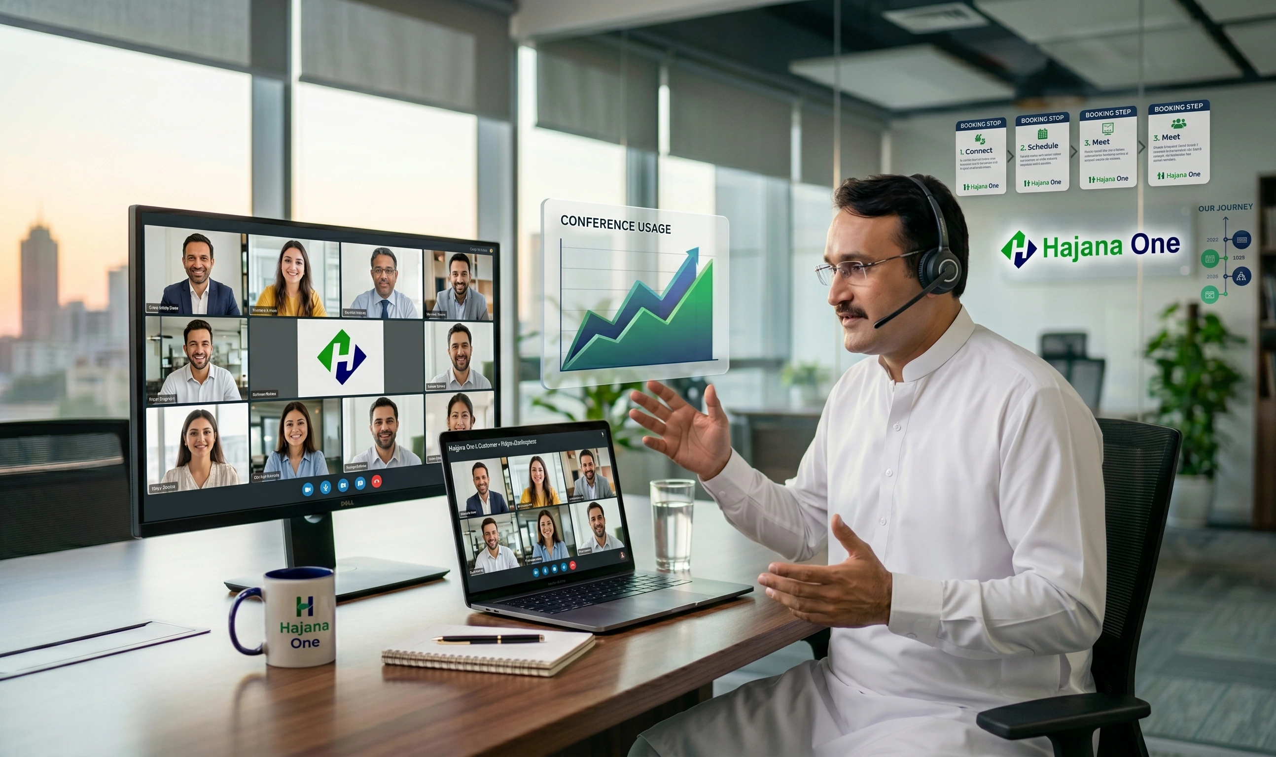 Muhammad Javed Hajana CEO Hajana One online video conference scheduling